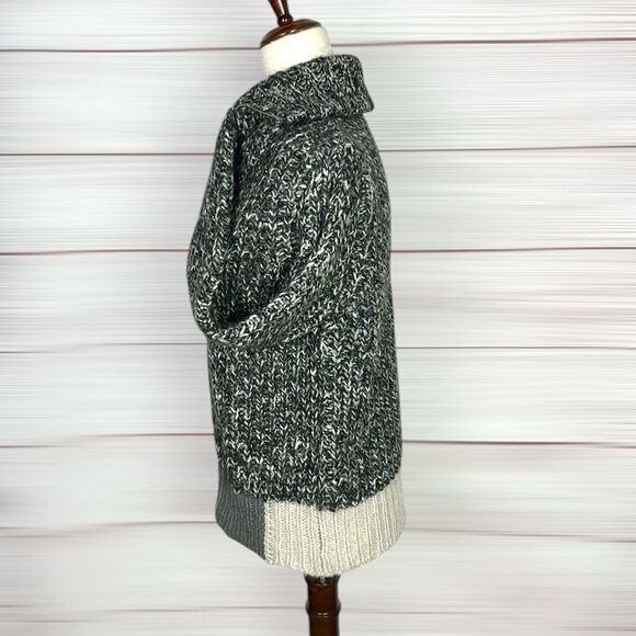 Zadig & Voltaire Deluxe Gray Wool Mohair Blend Full Zip Cardigan High Neck S - Picture 4 of 13
